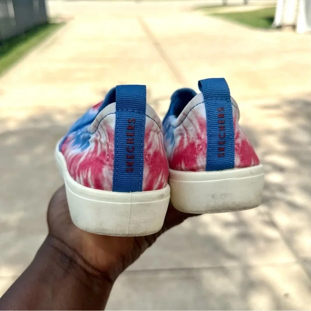 Skechers Women’s‎ Poppy Hippy Hype Colorful Rainbow Tie Dye Canvas Sneakers 7.5
